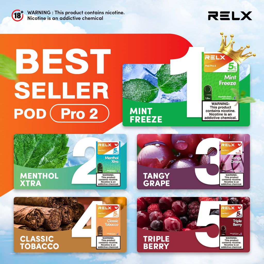 悦刻六代海外版烟弹Relx pod pro 2-全口味可选 - 购蒸汽
