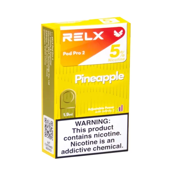 悦刻六代海外版烟弹Relx pro 2菠萝口味5%尼古丁单颗装