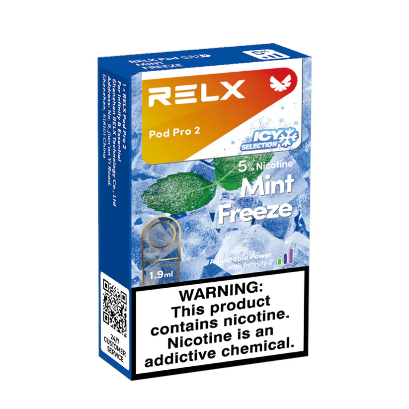 悦刻六代海外版烟弹Relx pro 2零度薄荷口味单颗装