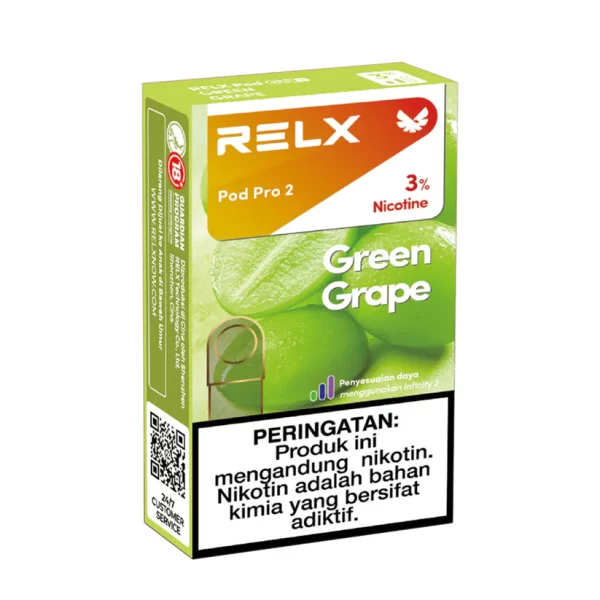 悦刻六代海外版烟弹Relx pro 2青提口味单颗装