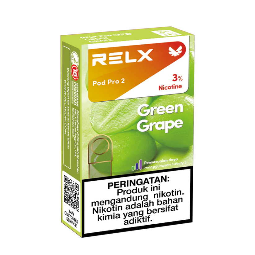 悦刻六代海外版烟弹Relx pro 2青提口味单颗装