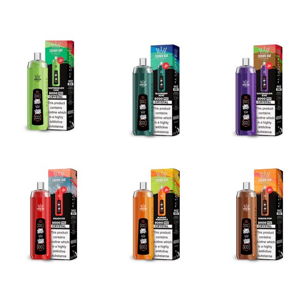 阿尔法赫水晶双模AL FAKHER CRYSTAL DUAL MODE 8000口一次性电子烟-LED显示屏/可肺吸