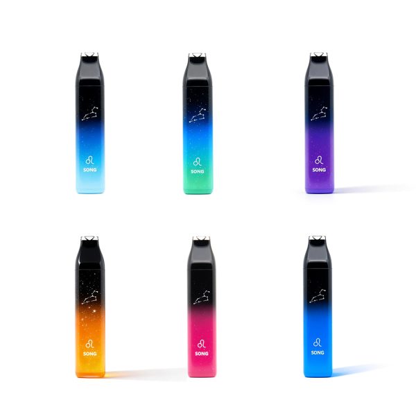 SONG崧星座系列7000口一次性电子烟-十二星座主题配色-12种口味可选